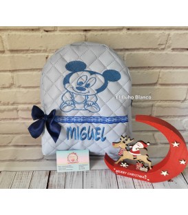 Mochila Mickey o Minnie sentado Encaje